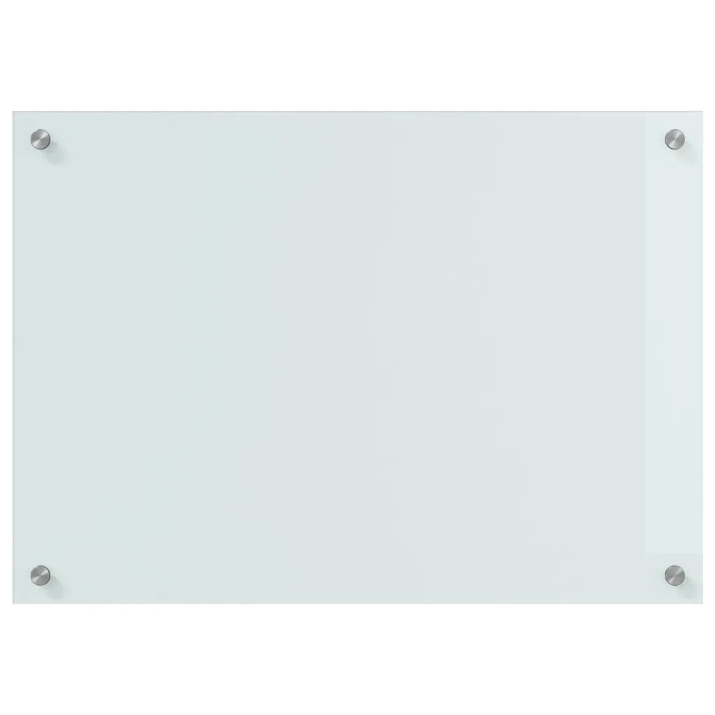 Schienale da cucina 2 pcs Bianco 70 x 50 cm vetro temperato