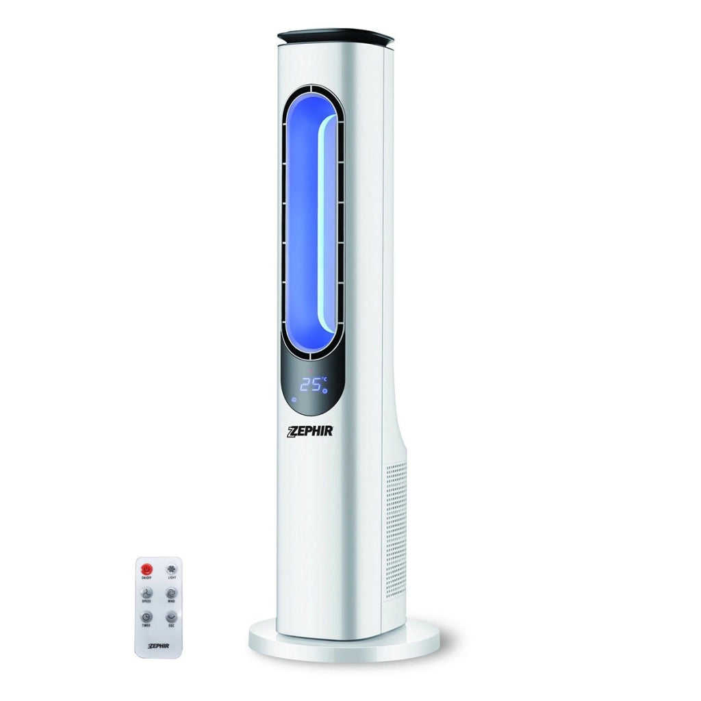 Zephir Ventilatore a Torre SENZA PALE CON TELECOMANDO PH84BL