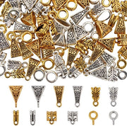 Bijadiniere - Perle di Bead - 120 pezzi - Diverse stili - Oro Antico e Argento - Creazione di Gioielli - Adatto per Bracciali Europei