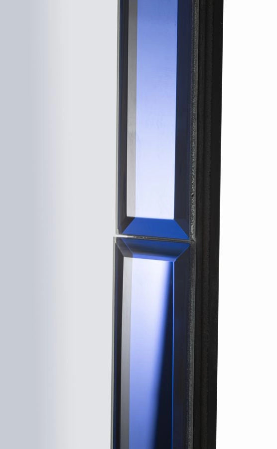 Specchio da Muro Tangeri Blu 62x1x100 cm in MDF e Vetro e Specchio Blu