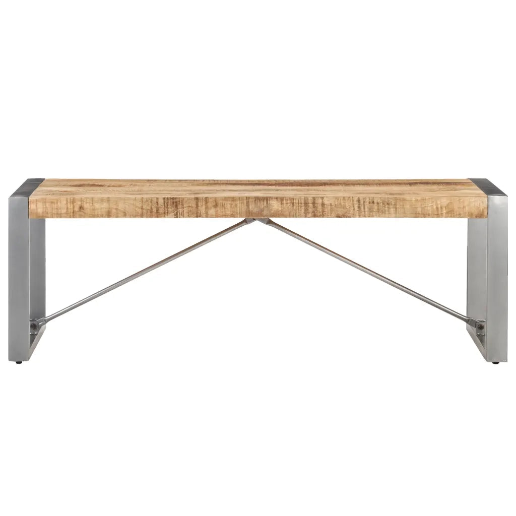 Tavolino da Salotto 120x60x40 cm in Legno di Mango Grezzo 321538