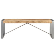Tavolino da Salotto 120x60x40 cm in Legno di Mango Grezzo 321538