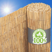 Schermo di Privacy in Rattan 140x300 cm - Rattan Naturale - Opaco - Protezione dal Vento e Solare - Schermo per Balcone - Decorazione - Schermo per Balcone