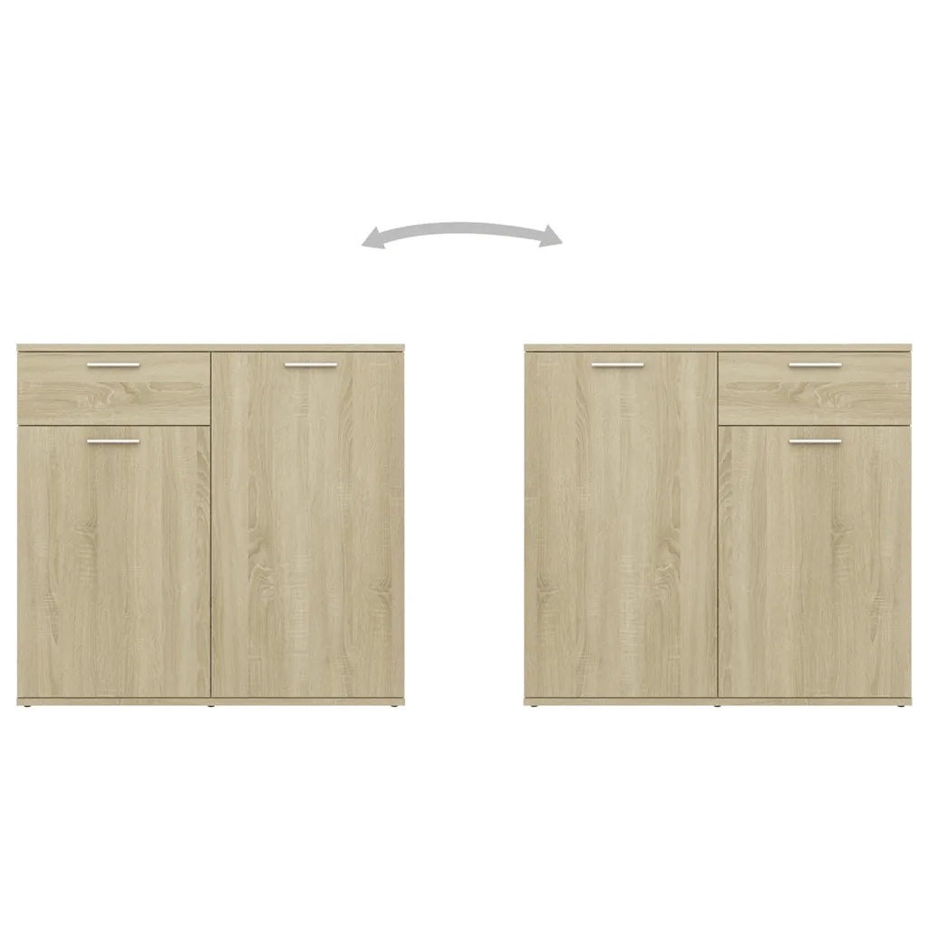 Credenza-Buffet-Armadio da cucina Rovere Sonoma 160x36x75 cm in Legno Multistrato