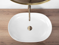 Lavabo Da Appoggio Rea Cleo 61 White Matt