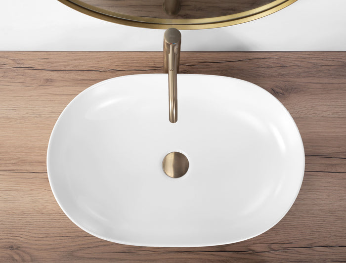 Lavabo Da Appoggio Rea Cleo 61 White Matt