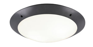 Plafoniera da Esterno Attacco E27 in Plastica Antracite