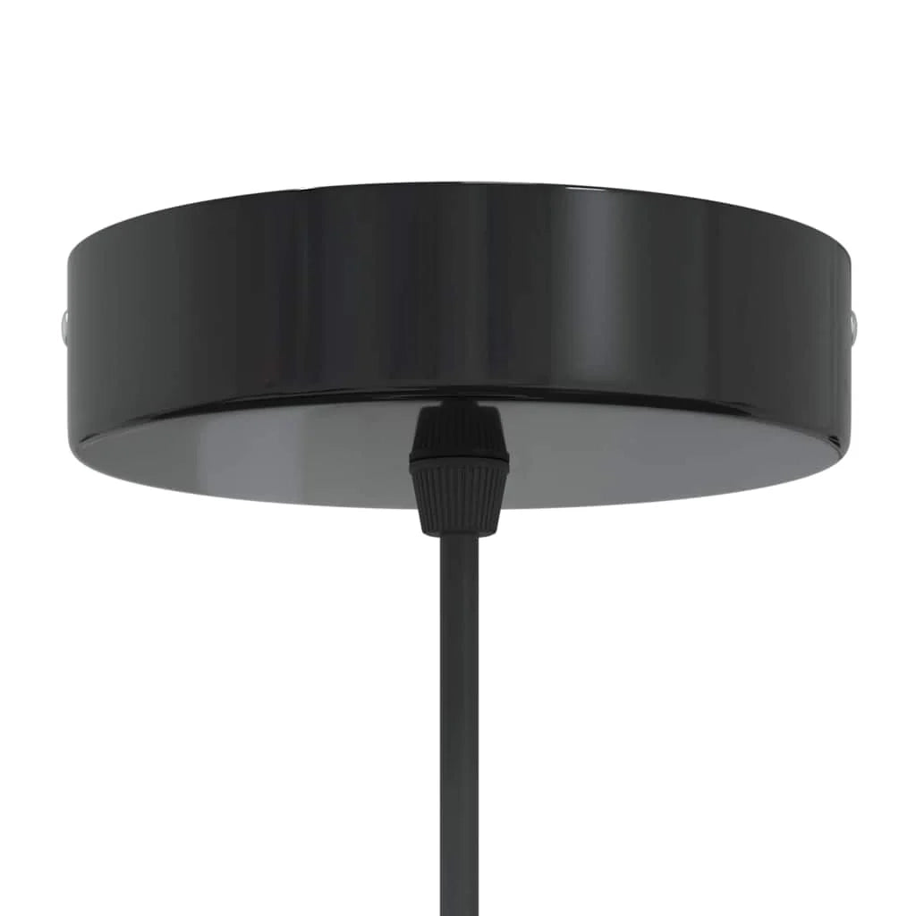 Lampada a sospensione vintage regolabile 22 x 10 cm illuminazione personalizzabile stile moderno metallo nero lucido 02_0058010