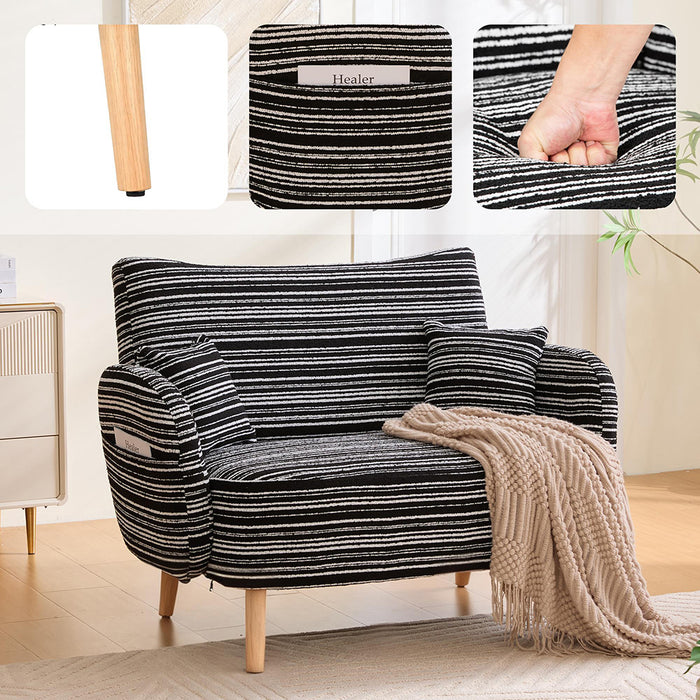 Divano due posti moderno ed elegante - Xylo - Cuscini braccioli e sacchetto di stoccaggio