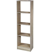 Trade Shop - Mobile Libreria Gaia Scaffale 4 Ripiani In Legno Color Rovere 40x24x137cm 769665 -
