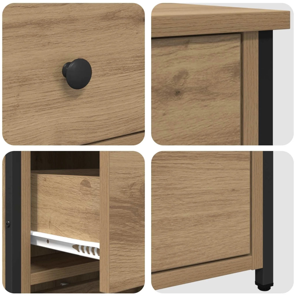 Armadio da Notte con cassetto Marrone 40 x 36 x 60 cm 871259