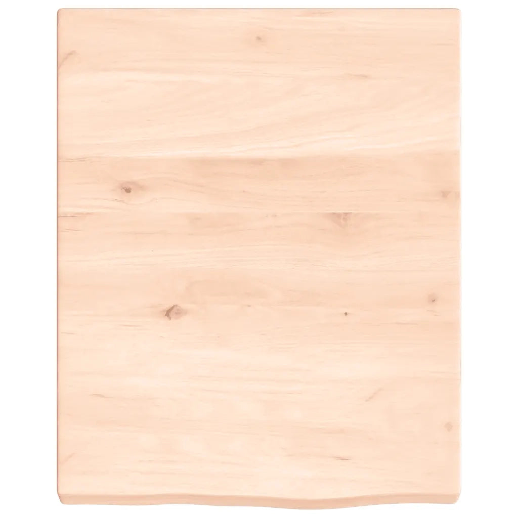Piano Bagno 40x50x(2-4) cm in Legno Massello Non Trattato 3156000