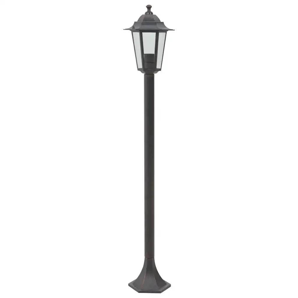 Set di 6 luci da giardino funzionali con paletto 110 x 19 cm alluminio bronzo 02_0045887