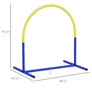 Set agility per cani con 4 archi e borsa da trasporto