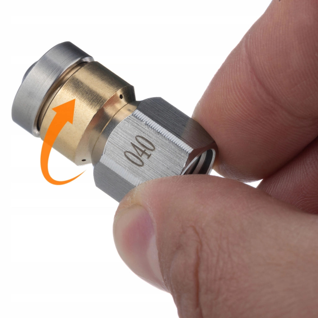 Tubo Alta Pressione HydroClean DuoJet 15M – 155 Bar, 15m, 2 Ugelli, Compatibile con Idropulitrici M22 e 1/4" NPT