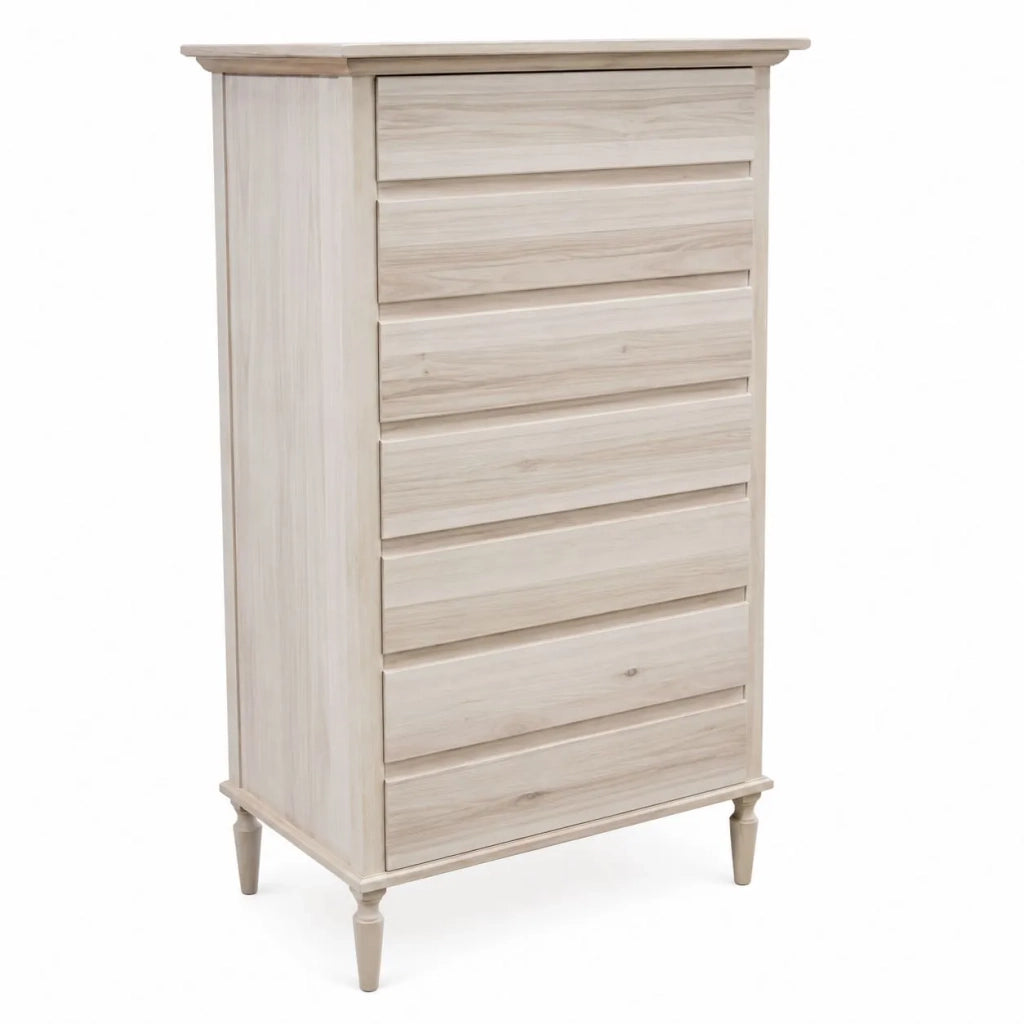 Cassettiera in legno 7 cassetti grezzo l.85 p.47 h.138 (1921) - Mobili 2G