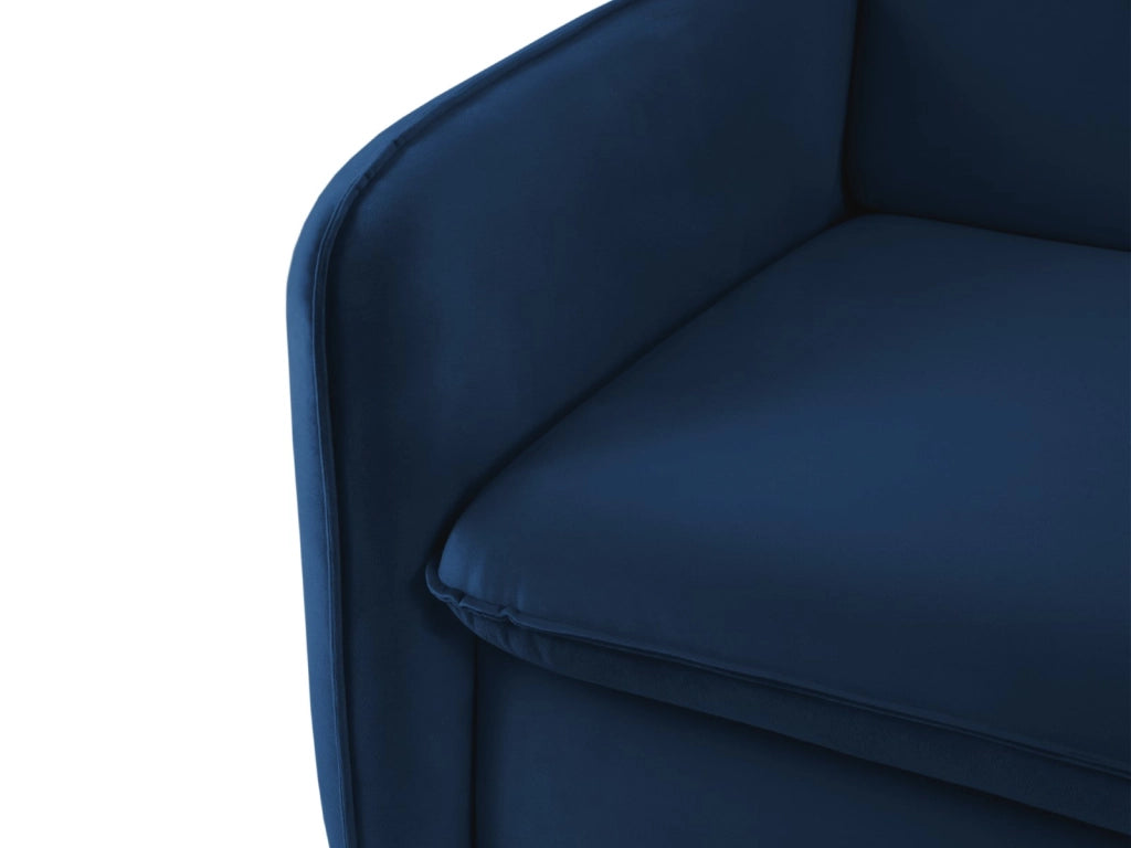 Cosmopolitan Design - Divano convertibile "Vienna" 3 posti in velluto blu reale 