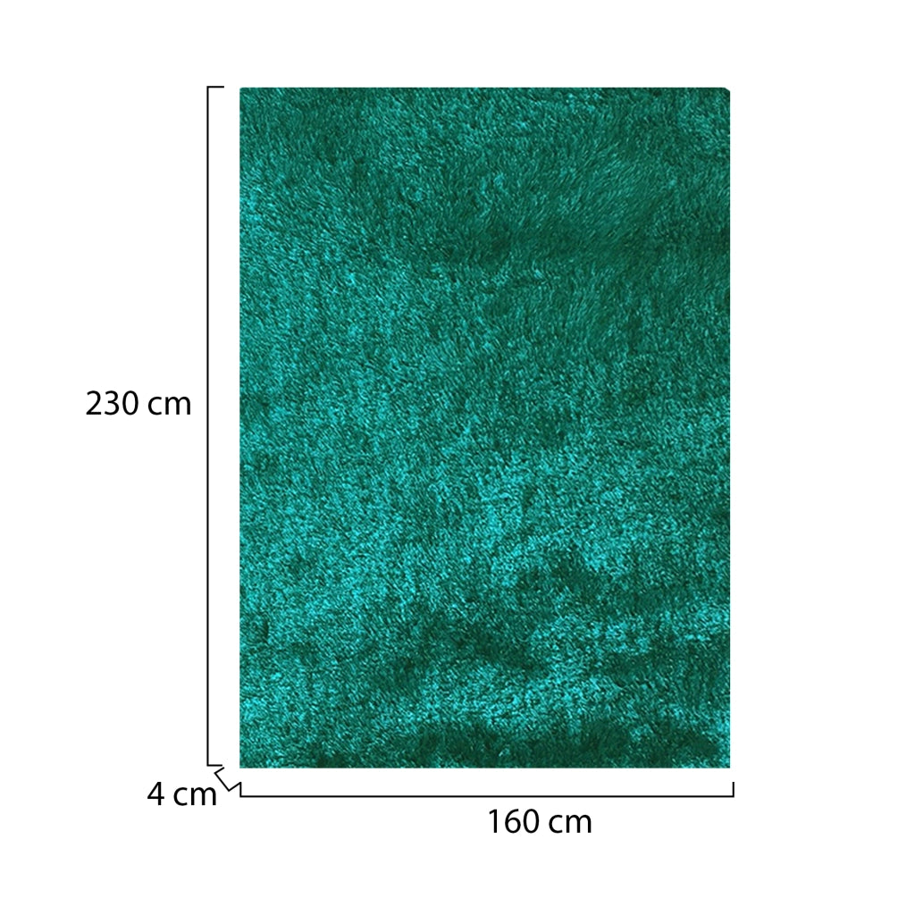 Latipa, Tappeto Altezza Pelo 35 mm 100% Poliestere, 230x160 cm Azzurro Turchese
