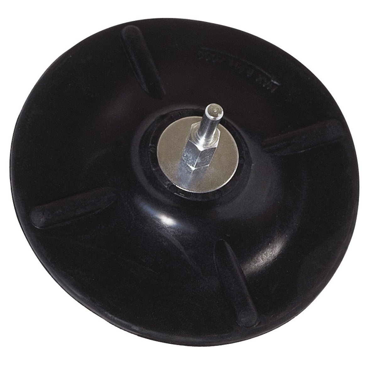 Platorello Gomma 125Mm - Gambo 6 Mm.