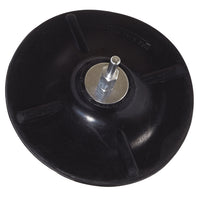 Platorello Gomma 125Mm - Gambo 6 Mm.