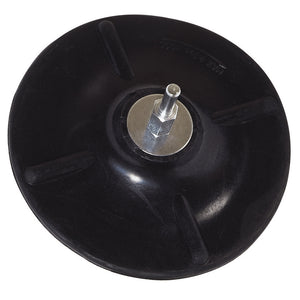 Platorello Gomma 125Mm - Gambo 6 Mm.