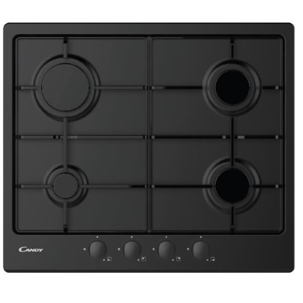 Piano Cottura A Gas Candy Idea CHW6BRBB 4 Fuochi (L59,5xP51) Nero