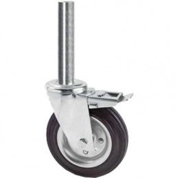 RUOTA ARREDAMENTO ART. 155BISB AVO C/FRENO 80x20 mm - fil. M12 - portata 70 kg - ALDO VALSECCHI