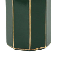 Dispenser verde e oro in ceramica - Serie Smeraldo