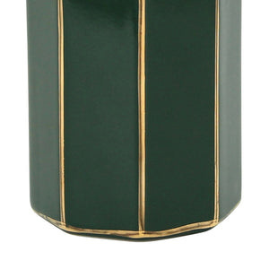 Dispenser verde e oro in ceramica - Serie Smeraldo