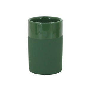 Bicchiere verde scuro in ceramica - Serie Green