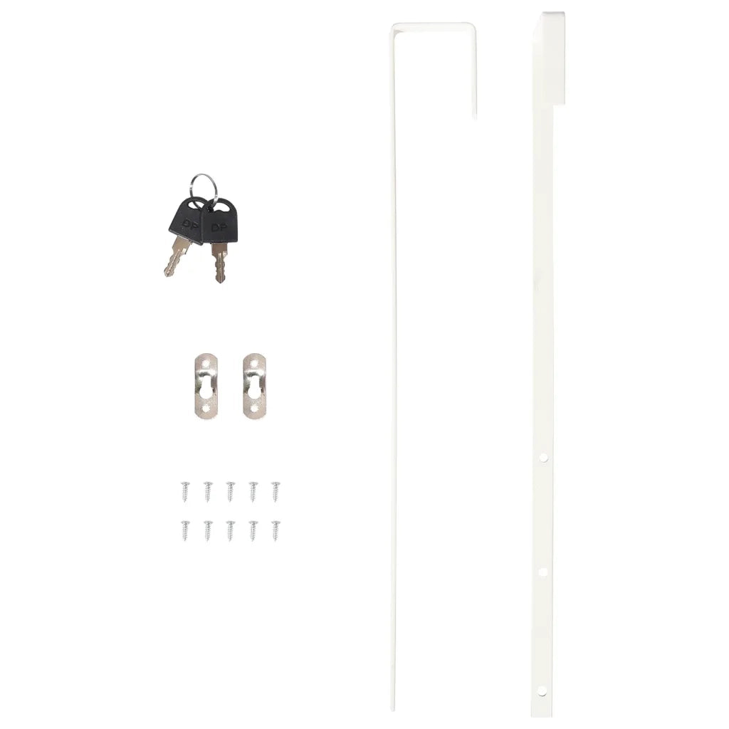 Armadio Portagioie con Specchio a Muro Nero 30x8,5x106 cm CFW1405600