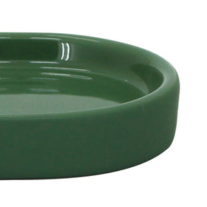 Portasapone verde scuro in ceramica - Serie Green