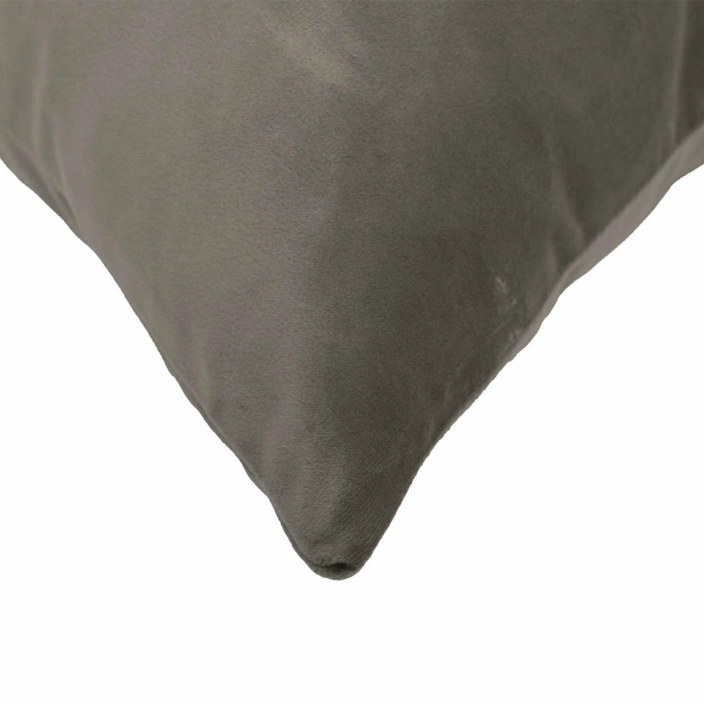 Cuscino con cuscino HEERLEN 6 pz Grigio Chiaro Velluto 924156
