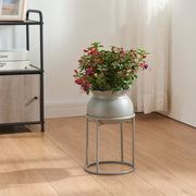 Stand Portapiante Assen 31,5 x 19,5 cm Metallo Grigio scuro [en.casa]