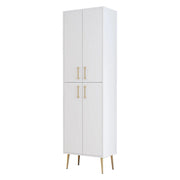 Laino, Armadio Multiuso Grande 6 Ripiani, 60x202h cm Bianco