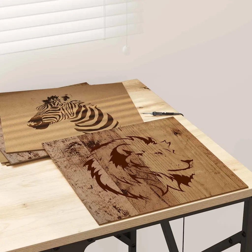 Pannelli decorativi 50 pz Legno vecchio 30 x 30 x 0.27 cm CFW3139227