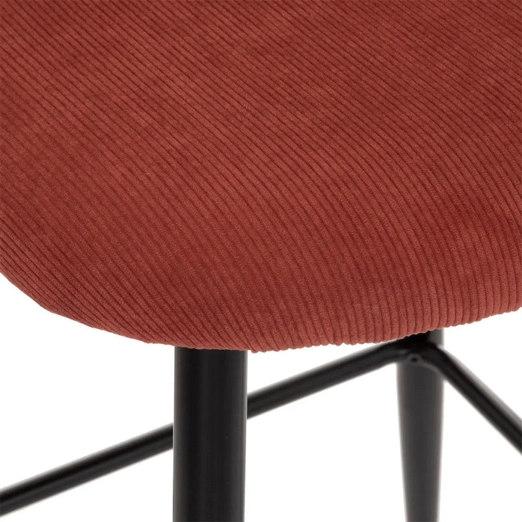 SGABELLO HEAVEN 48X56XH106CM MARRONE IN VELLUTO