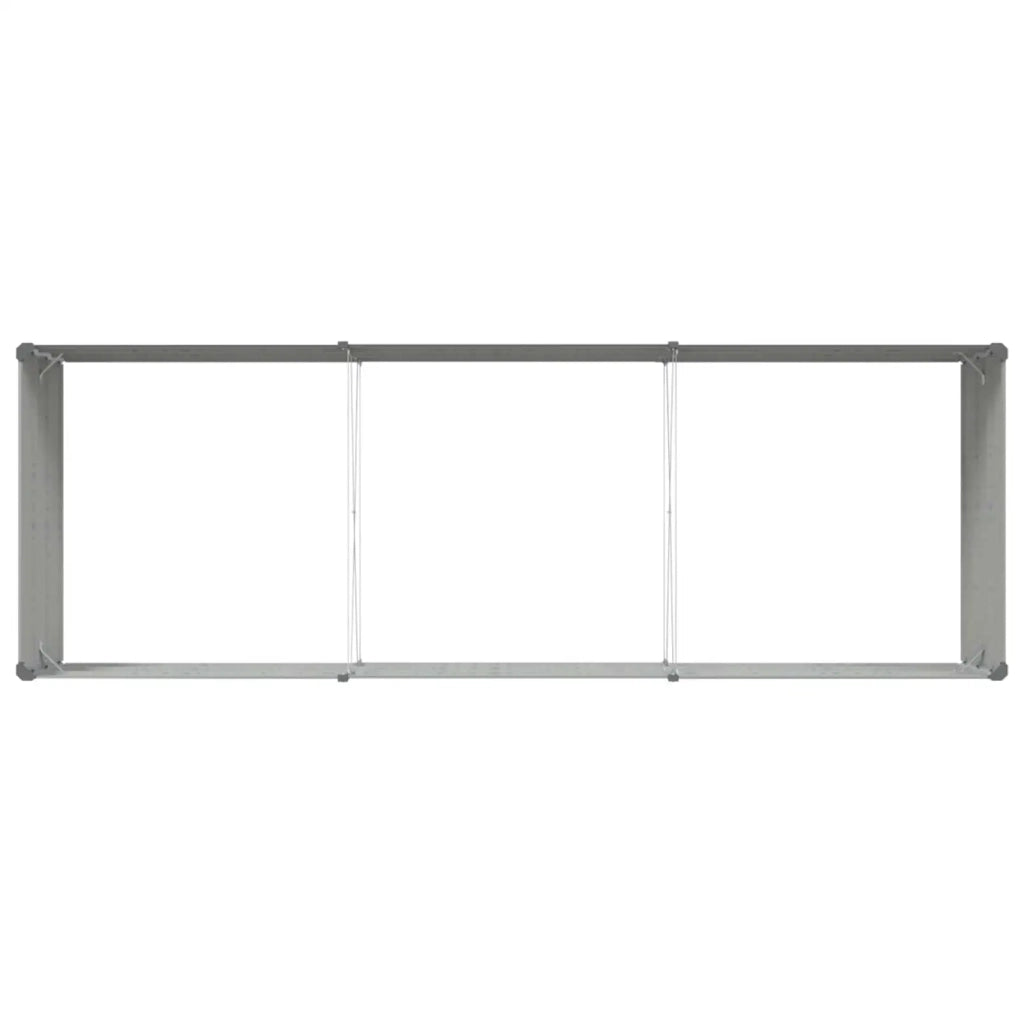 Fioriera Grigio chiaro 290 x 100 x 45 cm Acciaio zincato