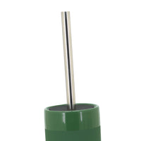 Porta scopino d'appoggio verde scuro in ceramica - Serie Green