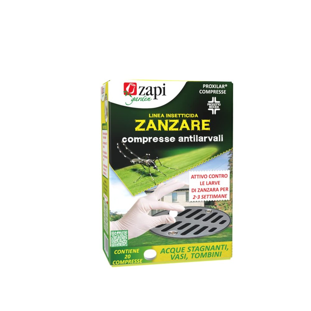 Zapi zanzare compresse antilarva li 2g x 20pz zapi 421436
