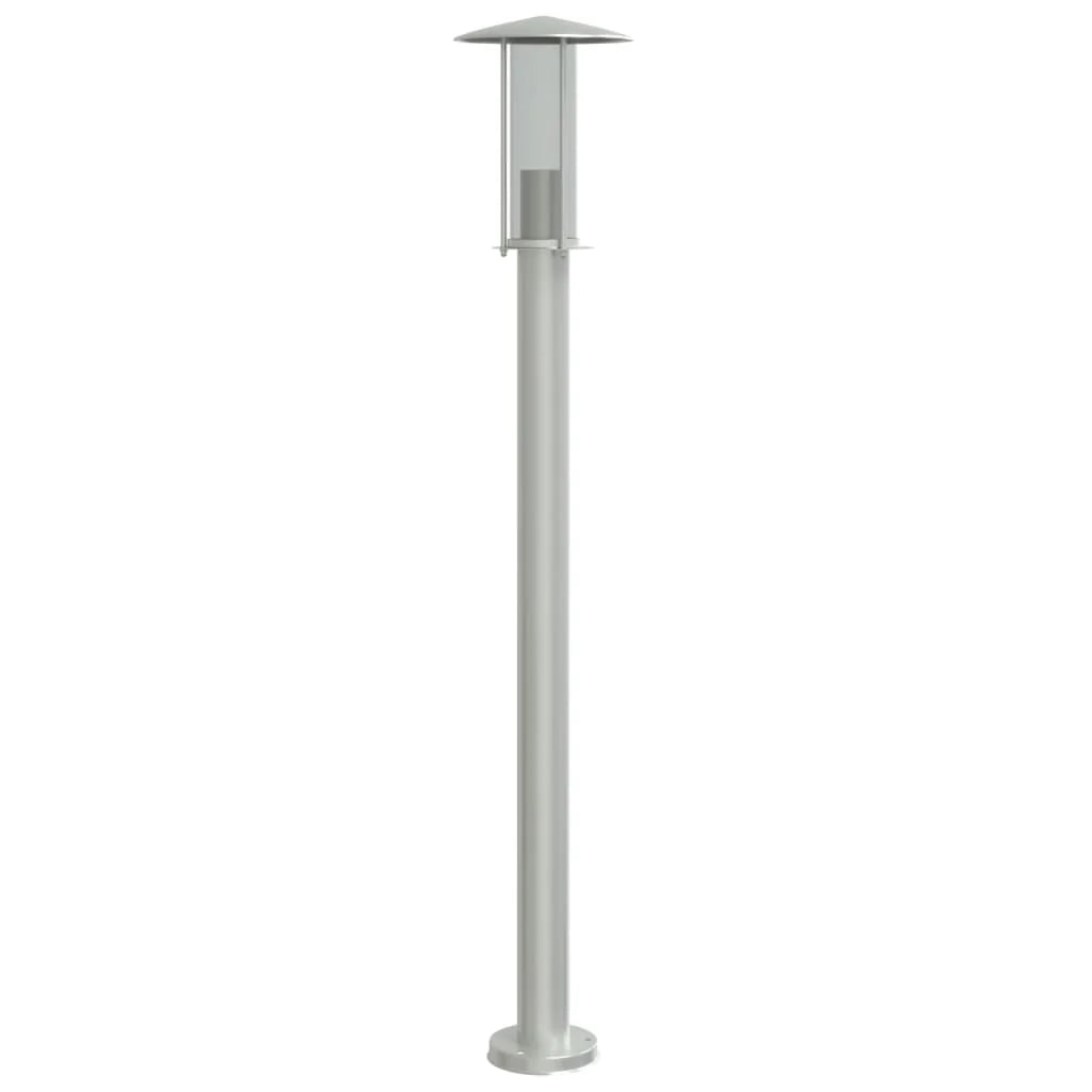 Set di 3 lampade da terra per esterni color argento 100 cm acciaio inox argento 02_0042555