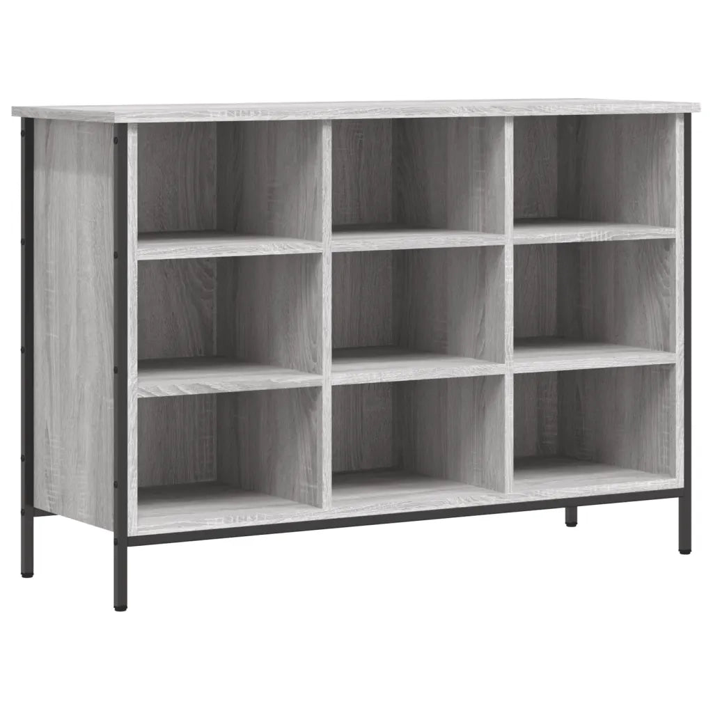 Scarpiera-Scaffale per scarpe Grigio Sonoma 100x35x70 cm in Legno Multistrato