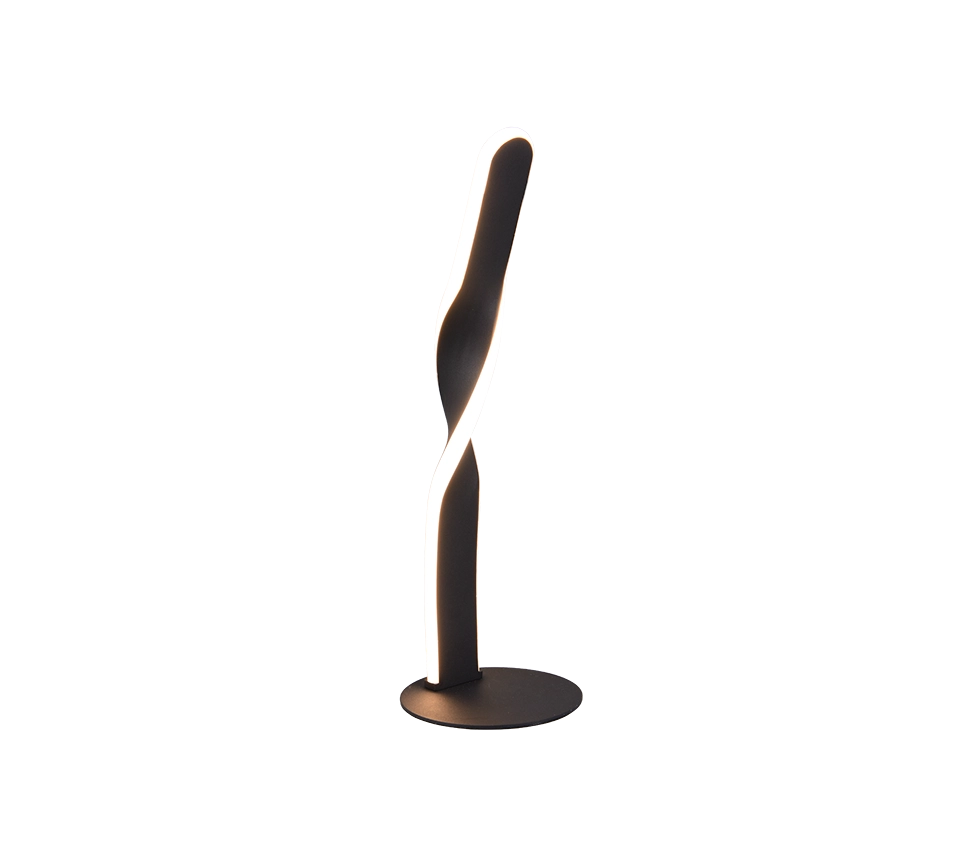 Lampada da tavolo LED, metallo, bianco, H 41 cm, Ginko