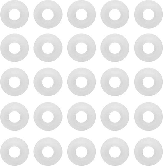 25 Pacchi di Coperture di Bottiglia in Silicone a Cerniera Flip Top per Birra e Frizzante - Bianco - Bottiglie per Birra Artigianale
