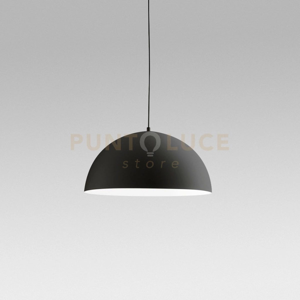 BONELLA S/P - LAMPADARIO A SOSPENSIONE D.50CM 1 LUCE ATTACCO E27 IN ALLUMINIO COLORE NERO