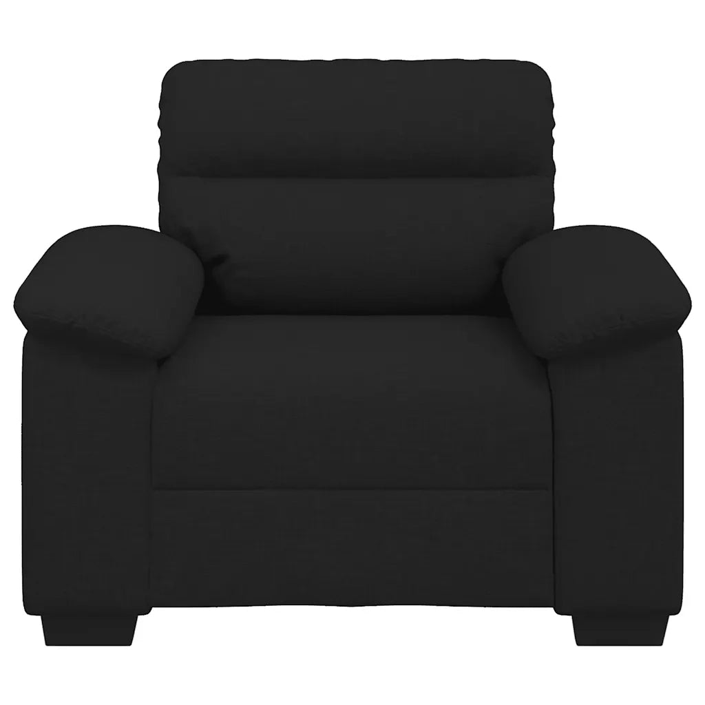 Poltrona Nera 100x81x84 cm in Tessuto 4105289