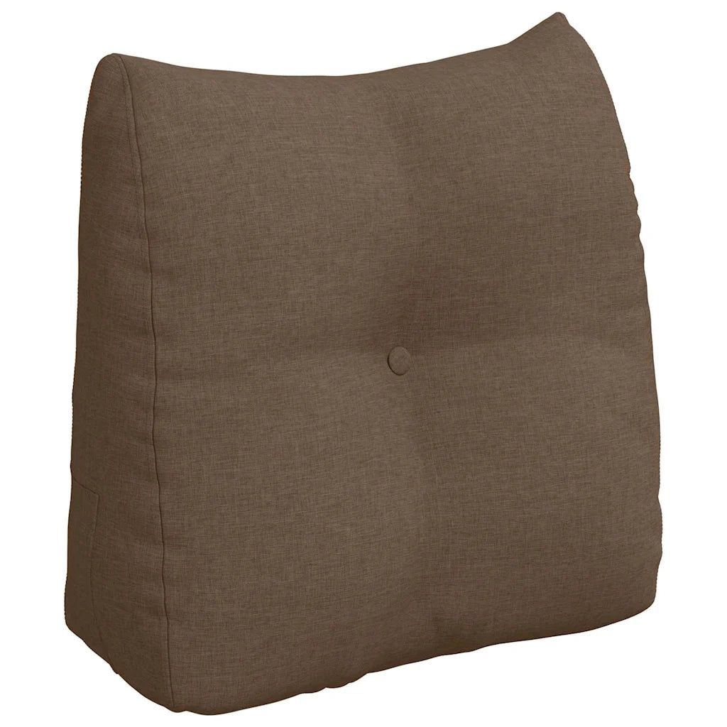 Cuscino per Schiena Marrone 45 x 24 x 50 cm Tessuto 42014358