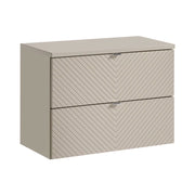 Set da bagno AOKI: mobile sottolavabo con cassetti 80cm + piano lavabo beige