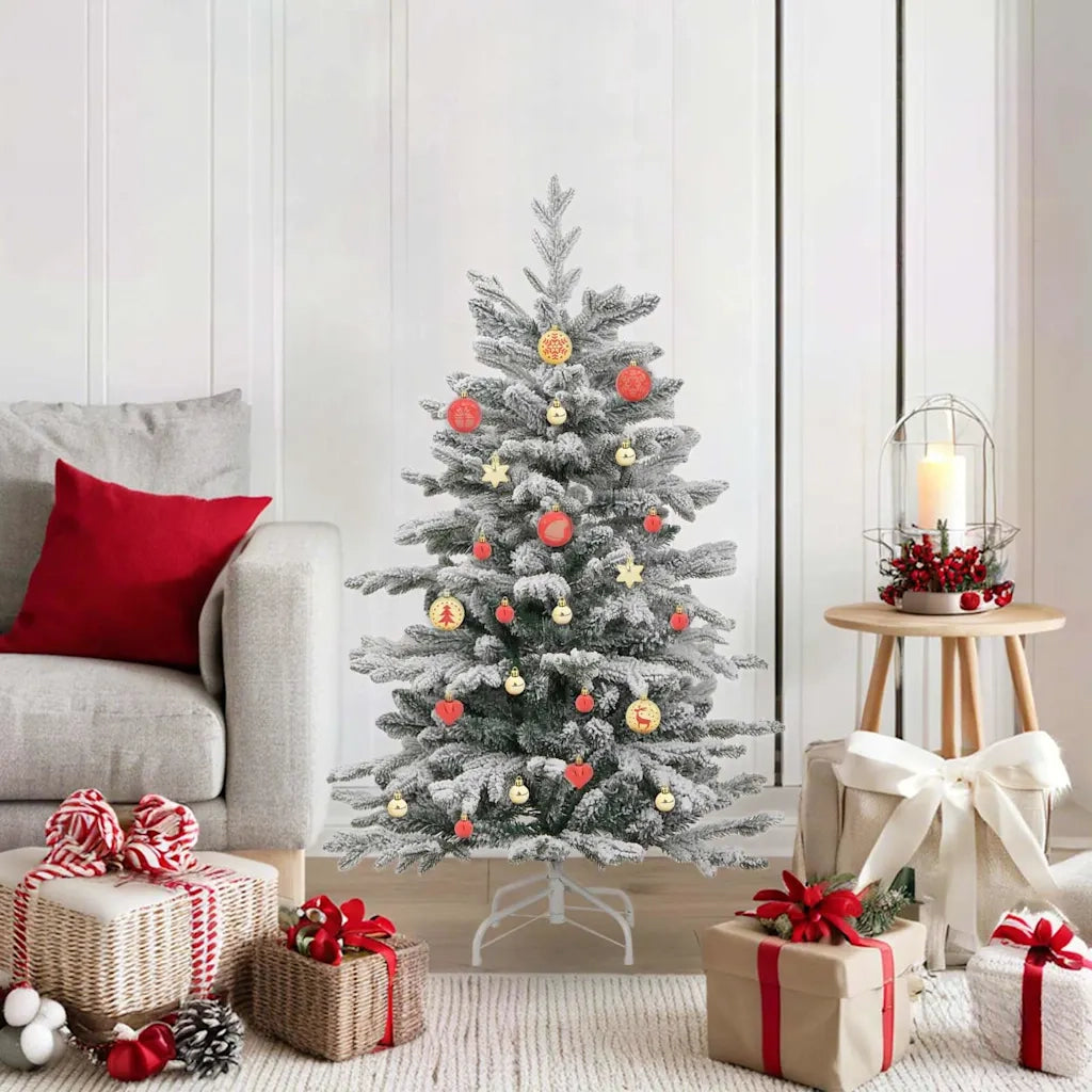 Set di Palle di Natale 40 pz Oro e Rosso Plastica CFW7248076