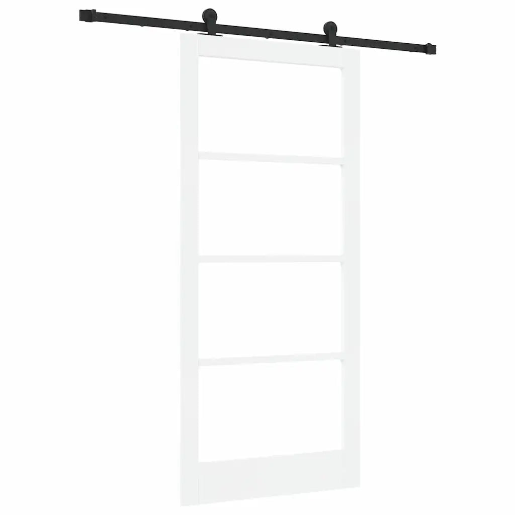 Porta scorrevole ORKDAL Bianco e Nero 93 x 202 cm 3332008